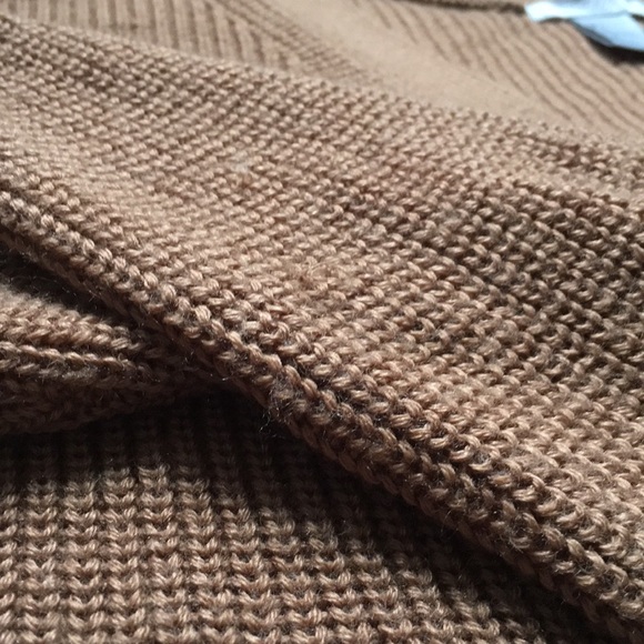 Cropped Brown Knit Cardigan | H&M - Picture 9 of 10